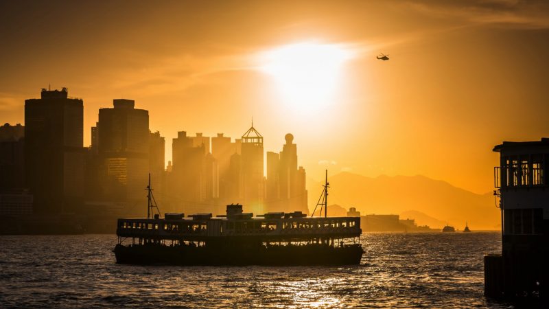 HK-Ferry-in-Victoria-Harbour